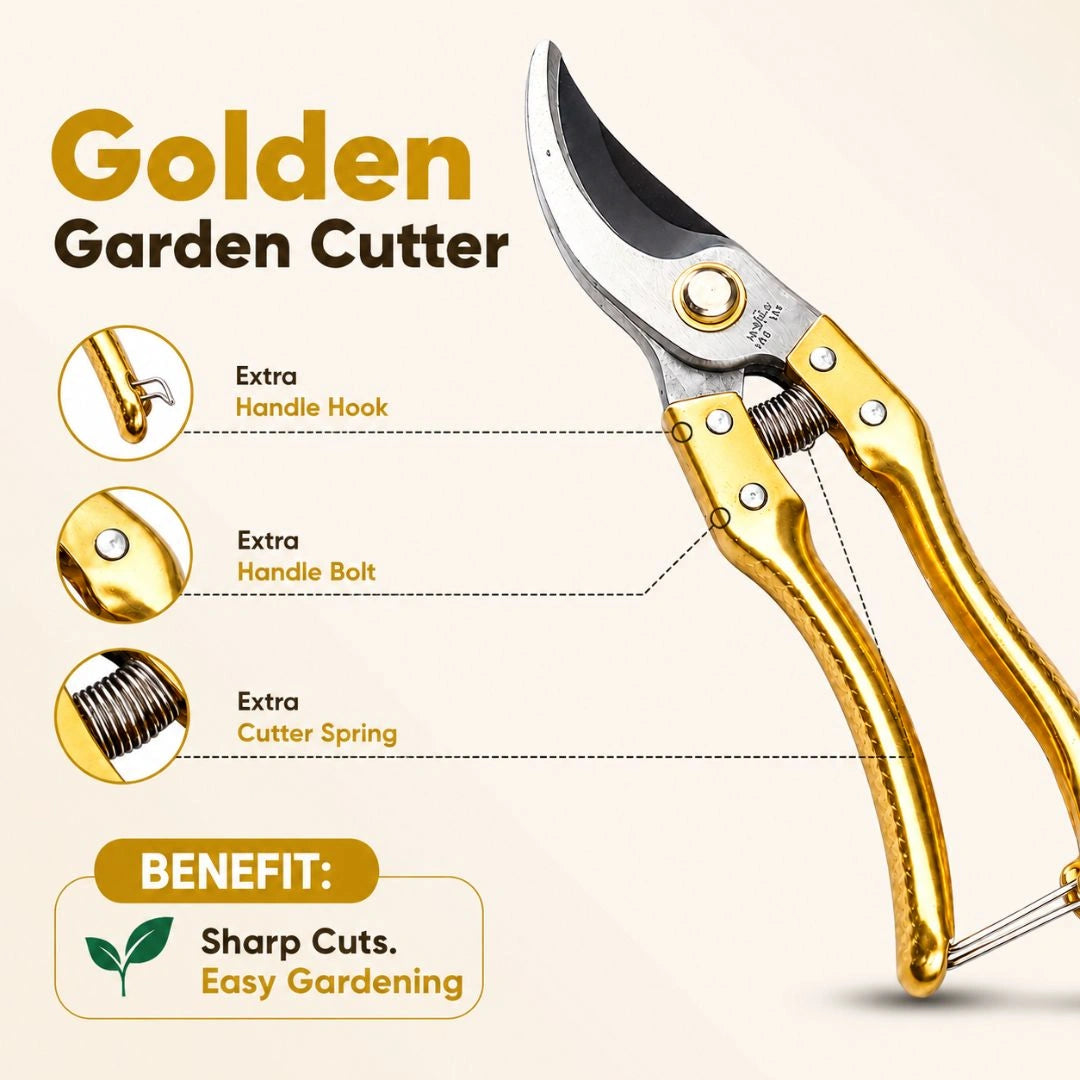 Premium stainless steel gardening secateurs