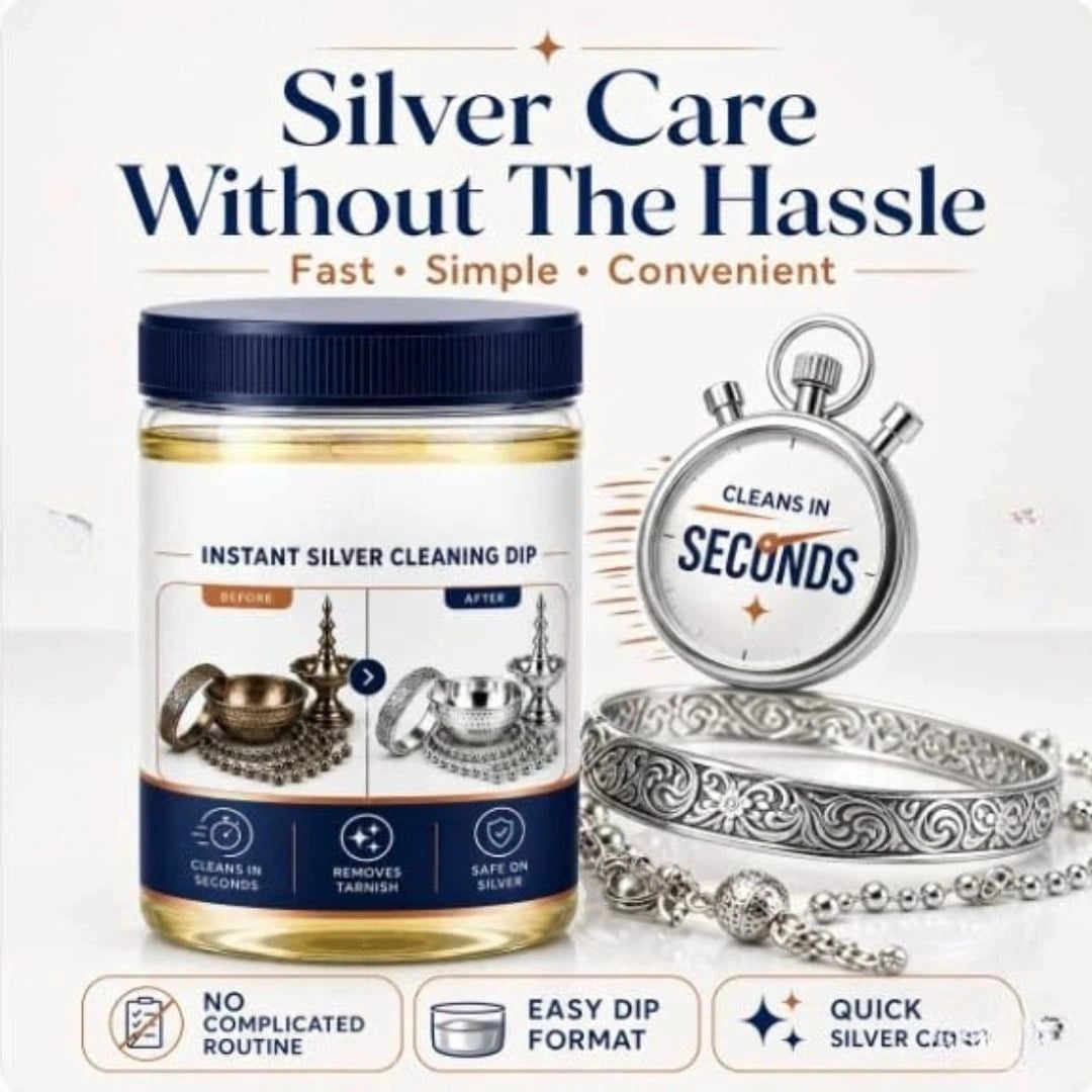 Instant silver cleaner tarnish remover