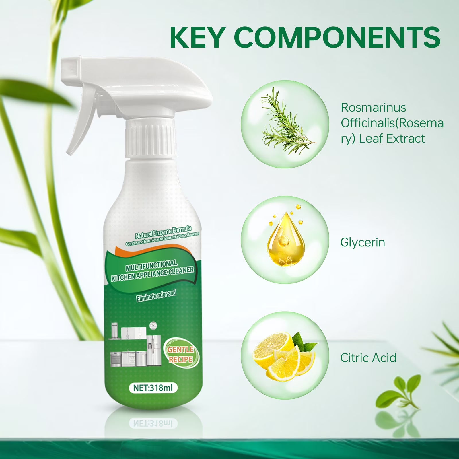 Kitchen cleaner spray product